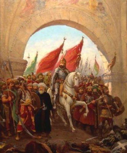 Fatih Sultan Mehmet'in stanbul'a girii. (Temsili)