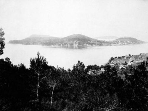 Osmanl Dneminden Adalar manzaras, fotoraf 1880 - 1893 yllar arasnda ekilmi