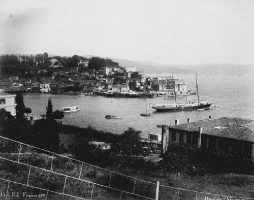 Osmanl Dneminden Tarabya Koyu, fotoraf 1880 - 1893 yllar arasnda ekilmi