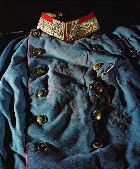 Arşidük Franz Ferdinand'ın kanlı askeri kıyafeti