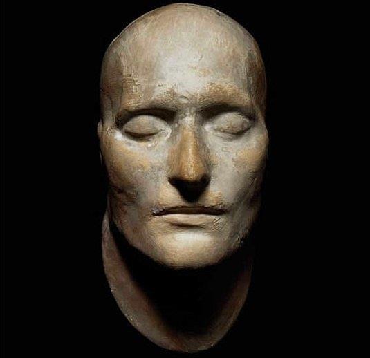 Napolyon Bonapart'ın ölümünden iki gün sonra 7 Mayıs 1821'de yaptırılan maskesi