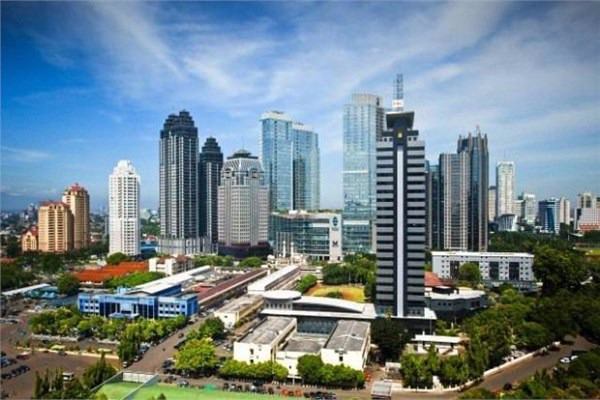 Jakarta, Endonezya  <br>  ehirde toplam 443 tane gkdelen bulunuyor.