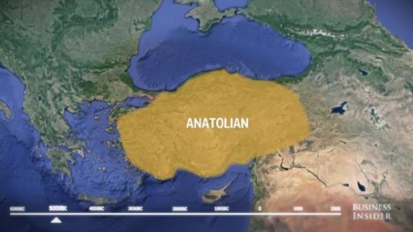 Teoriye gre her ey Anadolu topraklarnda balyor.