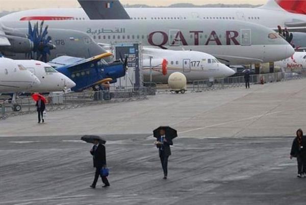 Boeing 787 Dreamliner: Katar Havayollarnn Boeing 787 Dreamliner modeli de fuarda gsterilen uaklar arasndayd.