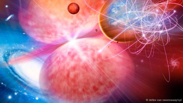 Evren bir zamanlar daha kkt<br>  Eer evren geniliyorsa bir zamanlar imdikinden daha kk olmalyd. Buna dayanarak Byk Patlama teorisi ortaya srld: bir zamanlar inanlmaz kk olan evren ksa srede genilemiti. Bu Byk Patlama&#8217;dan geriye kalan parlty bugn bile kozmik mikrodalga arka plan radyasyonda, gkyznde her ynde grlen radyo dalgalarnda grebiliriz.