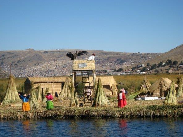 Titicaca; nsanlar tarafndan kamlardan yaplm en geni yaam alanlardr. lerleyen srete kamlar kflendiinden dolay orada yaayan Uros halk sk sk yaadklar alanlar yeniden ina etmek zorundadrlar.