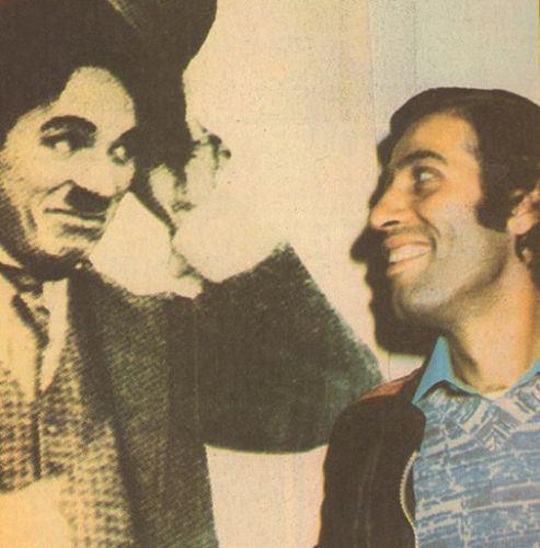 1976 Kemal Sunal &#8211; Charlie Chaplin selamlamas