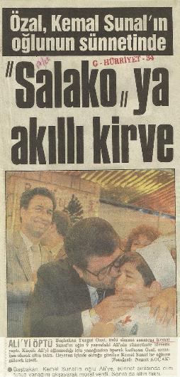 Ali Sunal'n snnet dn haberleri...