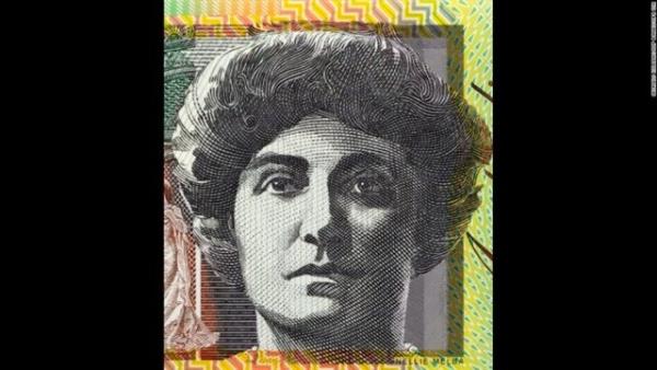 Byk opera sanats Dame Nellie Melba Avusturya&#8217;nn 100 dolarlarnn zerinde yer alyor.