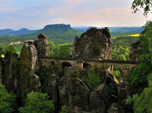 14. Bastei Kprs, Elbe Sandstone Da, Almanya