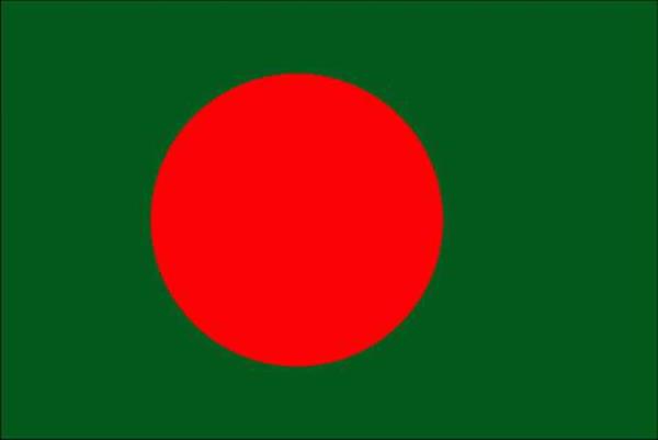 Bangladeş: Yeşil zemin verimli Bangladeş topraklarını temsil ederken, kırmızı disk bağımsızlık uğruna katlanılan zorlukları simgeler.
