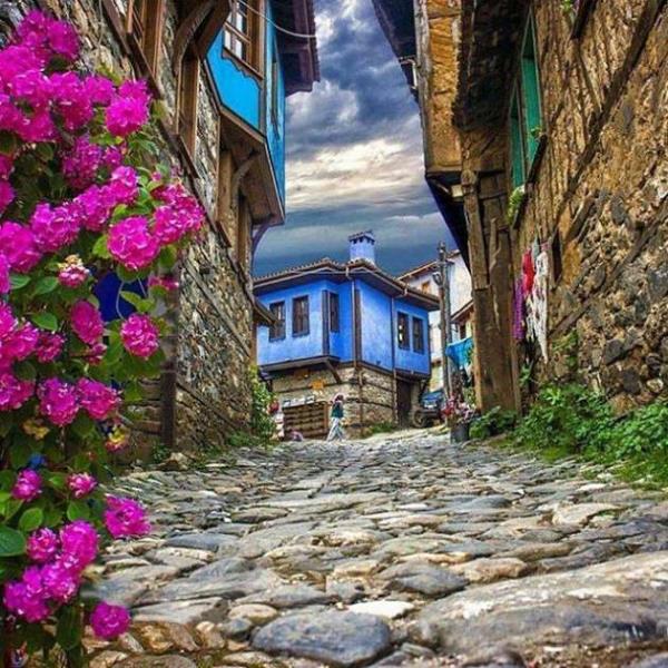 Bursa - Cumalkzk  <br>  Kuruluu yaklak 1300'l yllara denk gelmektedir. Bir vakf ky olarak kurulan kyde, tarihi doku ok iyi korunmutur ve Osmanl erken dneminin krsal kesim sivil mimari rnekleri gnmze ulamay baarmtr. Bu zellii nedeniyle ok ilgi eken ve ziyaret edilen bir yerleim yeri olmutur. Sk sk tarihsel filmlere mekan olmaktadr.