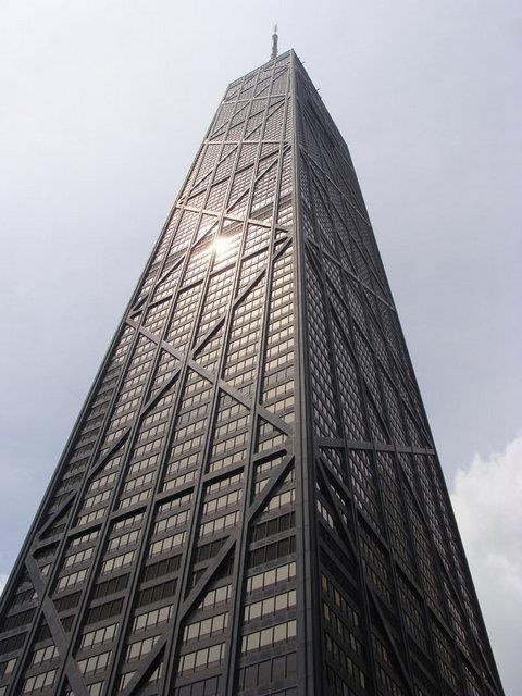 36-John Hancock Center Uzunluu:344 m Yapm yl:1969