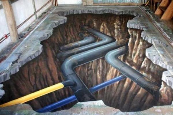 Caddelere tebeirle resim yapmak zellikle Avrupa'da ok popler bir hale geldi. Kaldrm boyama sanat denilen bu tarz almalar hem grenlerin hem ilgisini ekiyor hem de artyor