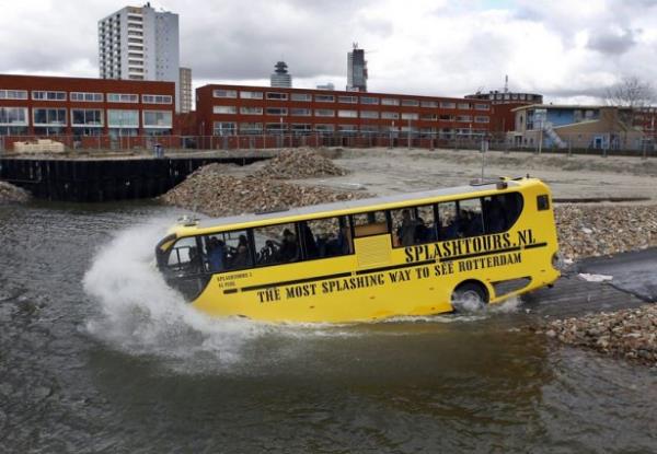 Dnya'nn en ilgin toplu tama arac olan &#8216;amfibs&#8217; Hollanda'da yaygn bir ekilde kullanlyor.