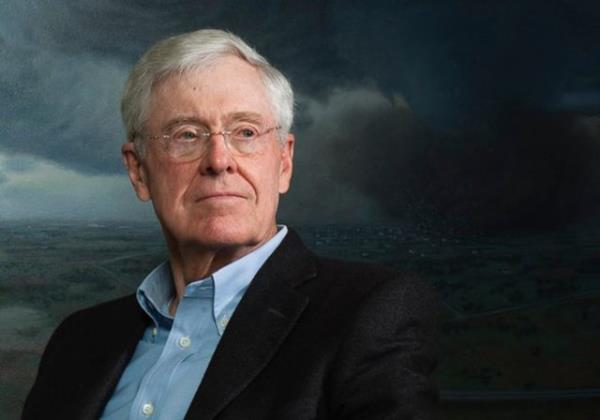 Charles Koch 42 milyar dolar.  Servetinin kayna eitli irketler.