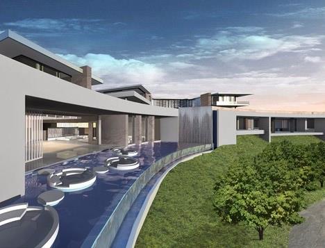 McClean Design isimli mimarlk ve tasarm irketi tarafndan tasarlanan malikane yaklak 100 bin metrekarelik alan zerine kurulacak ve su tketimini azaltmak evre dzenlemesi suni im ile yaplacak.