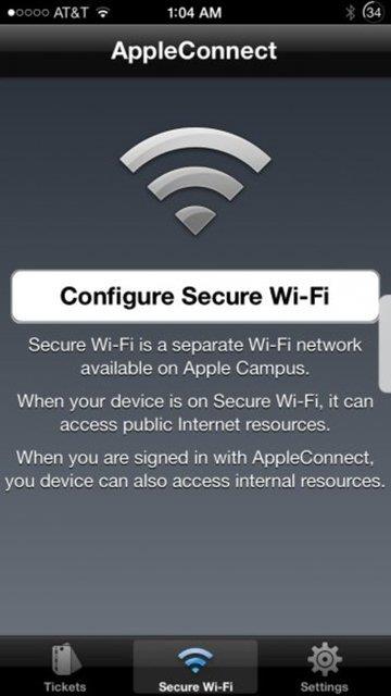 AppleConnect<br>  AppleConnect Apple alannn dier uygulamalar ve hizmetlere oturum amasn salayan gvenli bir hizmettir. eriinde ilgin bir ifreleme sistemi mevcut. Parmanz kaydrarak desen girme yan sra ifre ile giri yaplabiliyor.