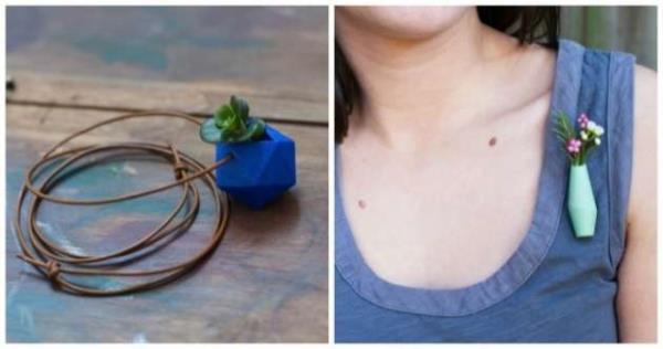 Colin Jordan, 3D yazc kullanarak yapt vazolar iine belli bir seviyeye kadar byyebilen iekler yerletirmi. Gayet gzel bir tak ortaya km. Sklnca karp masanza koyun :)