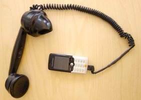 Klasik telefon ahizesi adaptr