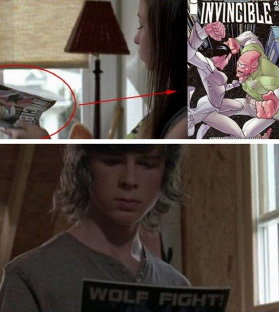 The Walking Dead<br>  Dizide okunan karikatr dergisi de izleyenler eletirildi.