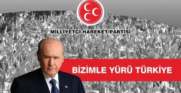 MLLYET HAREKET PARTS  <br>ESK SLOGANI: &#8220;Bizimle yr Trkiye&#8221;