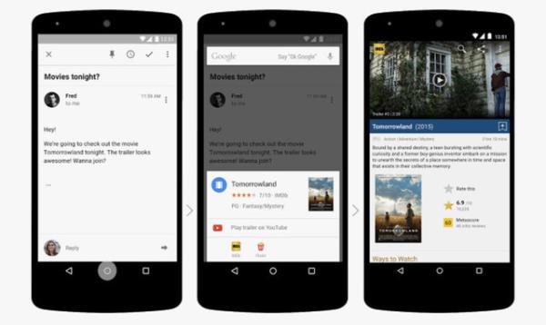 GOOGLE NOW ON TAP  <br>  Home dmesine uzun basarak atnz Google Now on Tap, Android Marshmallow'un en nemli yeniliklerinden.