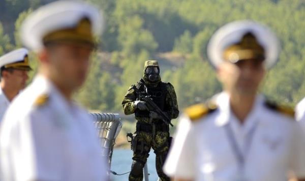 ok Uluslu Deniz Gvenlii Mkemmeliyet Merkezi tarafndan Marmaris'teki Aksaz Deniz ss'nde Kitle mha Silah nleme Tatbikat gerekletirildi.