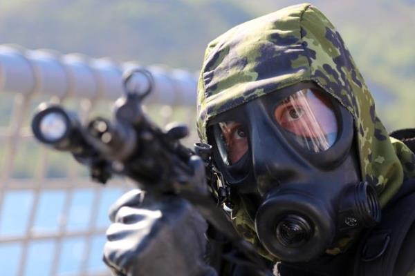 TCG Gaziantep Firkateynindeki tatbikat, kursiyerlerin yan sra basn mensuplar da takip etti.