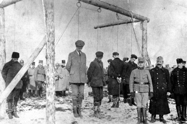13. Avusturya-Macaristan askerlerinin idam ettii Srp siviller, 1915
