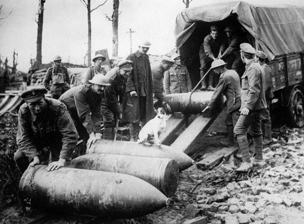 18. 635 kiloluk bombalar<br>  635 kiloluk bombalar Bat cephesinde boaltlrken. Bu bombalar patladklarnda 5 metre derinliinde, 13 metre geniliinde ukurlar oluturuyorlar.