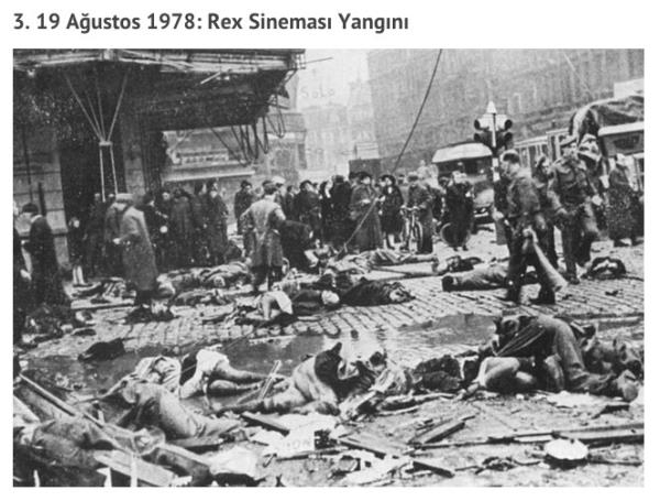 ran, Abadan'daki yangn 470 kiinin hayatna mal oldu. Yanklar nedeniyle lenlerin ounun kimlik tespiti gerekletirilemedi. ran'dan bir gazete yangnn radikal slamclar tarafndan karldn iddia edince, slami hkmet tarafndan kapatld. Sonradan, yangnn sorumlularnn anti ah militanlar olduu ortaya kt.<br>    Saldrnn Bilanosu: 470 l