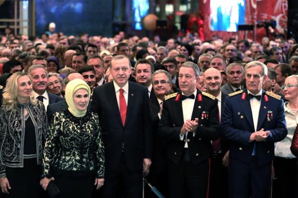 Resepsiyona Genelkurmay Bakan Orgeneral Hulusi Akar (sa 2) da katld.