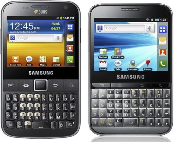 <p>Samsung Galaxy Y Pro B5510</p>  <p>lemci: 832 MHz</p>  <p>Kamera: 3.15 MP</p>  <p>Ekran: 2.6 in</p>  <p>letim sistemi: Android OS, v2.3</p>  <p>Fiyat: 446-490 TL</p>