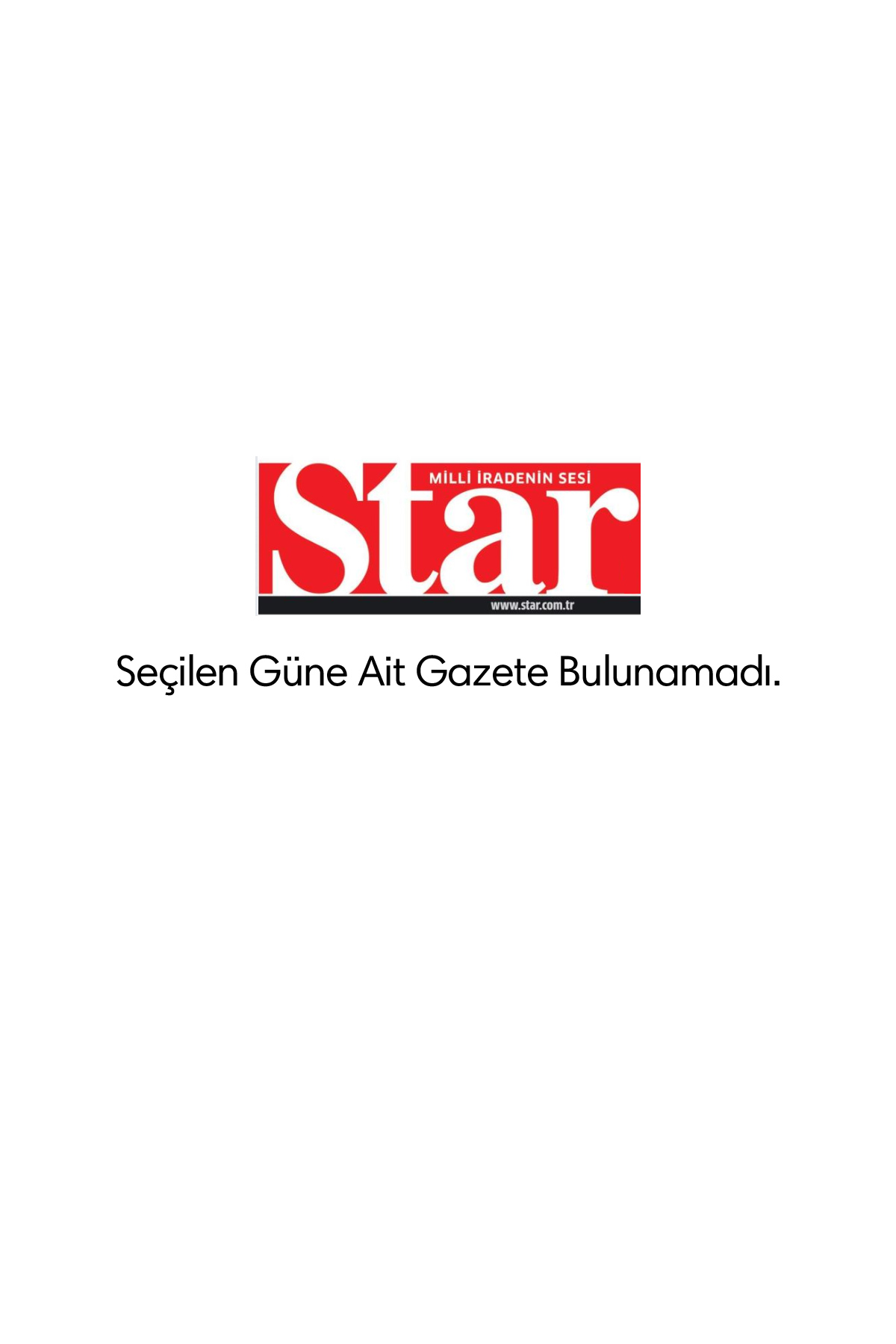 Star Gazetesi Manşeti