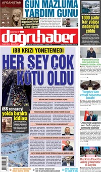 Doğru Haber Gazetesi Manşeti