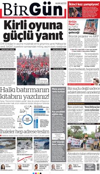 Birgün Gazetesi Manşeti