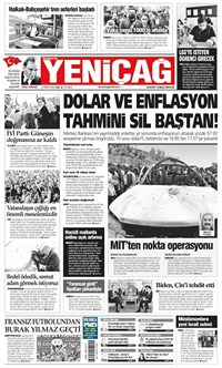 yenicag Gazetesi Manşeti
