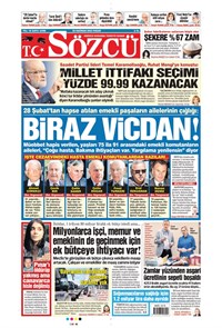 Sözcü Gazetesi Manşeti