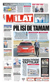 Milat Gazetesi Manşeti