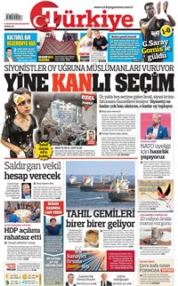 Türkiye Gazetesi Manşeti