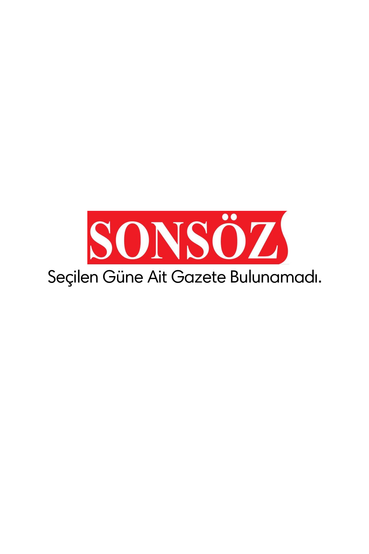 Son Söz Gazetesi Manşeti