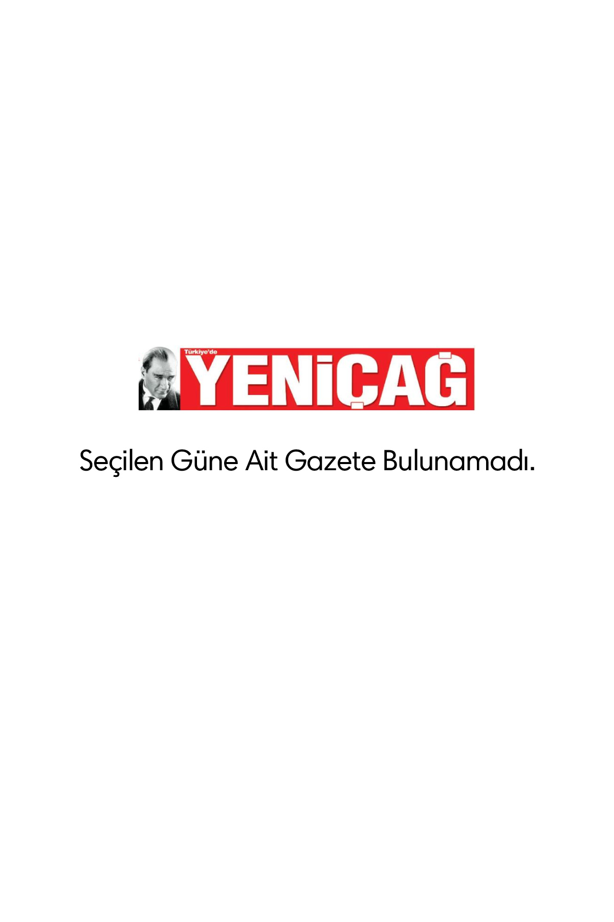 yenicag Gazetesi Manşeti