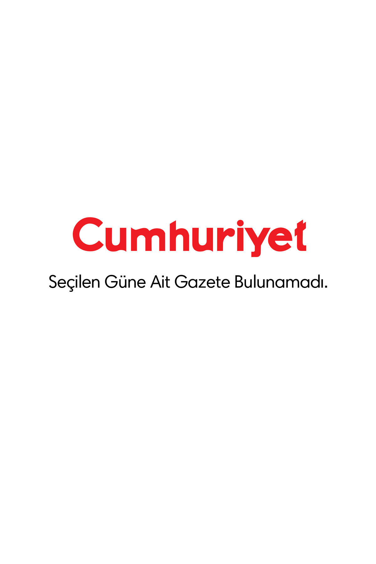 Cumhuriyet Gazetesi Manşeti